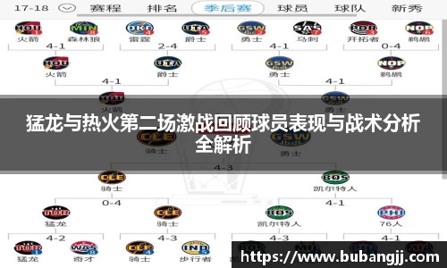 猛龙与热火第二场激战回顾球员表现与战术分析全解析