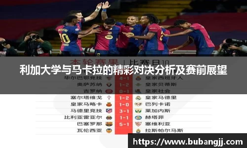 利加大学与马卡拉的精彩对决分析及赛前展望